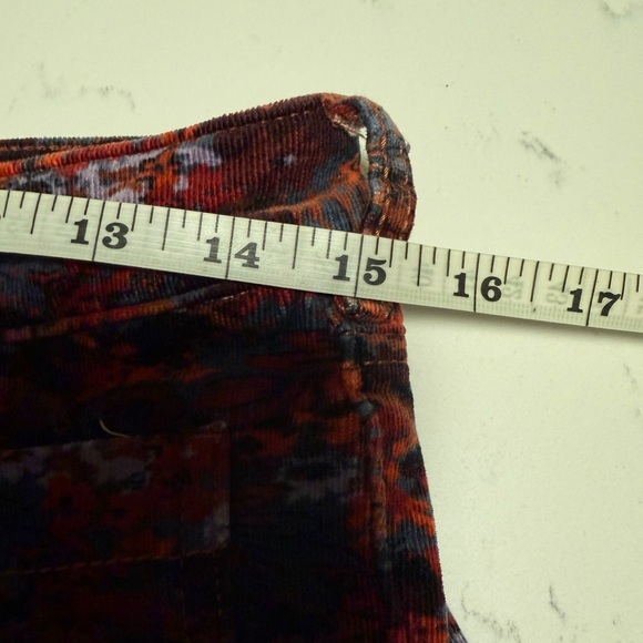 Pilcro & the Letterpress Size 29 High Rise Skinny Pants Floral Corduroy Stretchy - Picture 11 of 12